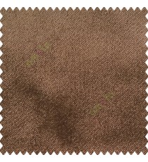 Dark brown color color complete plain velvet finished soft look polyester base with thick background sofa fabric