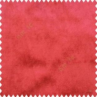Maroon color color complete plain velvet finished soft look polyester base with thick background sofa fabric