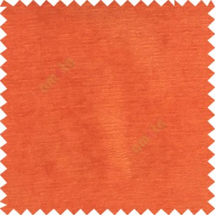 Carrot orange color complete plain horizontal texture stripes with chenille base polyester sofa fabric