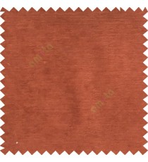 Dark orange color complete plain horizontal texture stripes with chenille base polyester sofa fabric