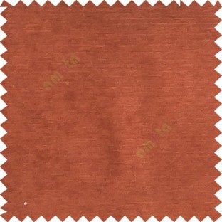 Dark orange color complete plain horizontal texture stripes with chenille base polyester sofa fabric