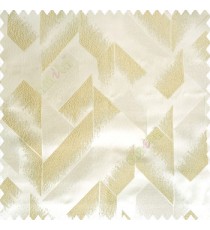 Gold beige color abstract designs half sharp edges triangles vertical texture designs polyester base fabric main curtain