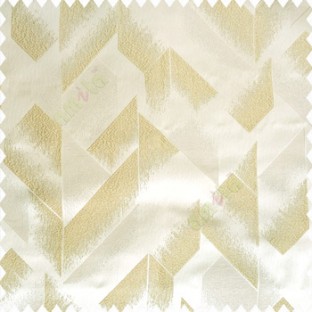 Gold beige color abstract designs half sharp edges triangles vertical texture designs polyester base fabric main curtain