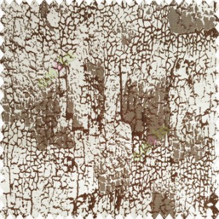 Brown brown color combination complete texture finished surface snakeskin texture and connecting each other lines vertical and horizontal lines embroidery polyester main curtain