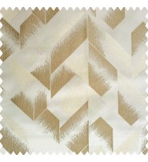 Beige brown gold beige color abstract designs half sharp edges triangles vertical texture designs polyester base fabric main curtain