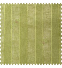 Green color vertical bold stripes texture finished with transparent net fabric pencil parallel lines polyester sheer curtain
