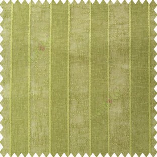 Green color vertical bold stripes texture finished with transparent net fabric pencil parallel lines polyester sheer curtain