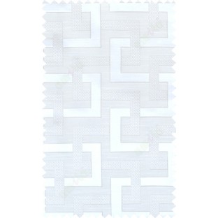 White silver colour weave wicker pattern polycotton main curtain designs