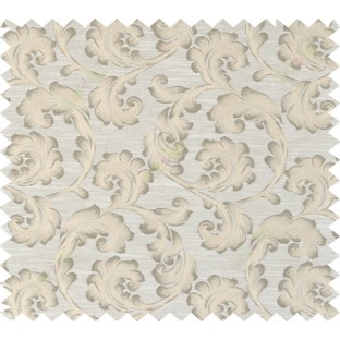 Brown beige colour lilac traditional design polycotton main curtain designs