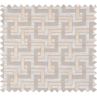 Brown beige colour weave wicker pattern polycotton main curtain designs