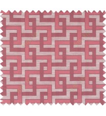 Maroon beige colour weave wicker pattern polycotton main curtain designs