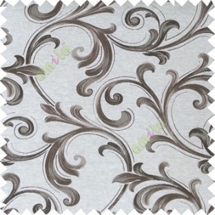 Grey color traditional swirls texture pattern texture background finished polyester main curtain fabric