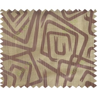 Brown yellow colour contemporary design polycotton main curtain designs