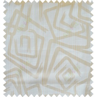 Beige gold white colour contemporary design polycotton main curtain designs