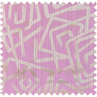 Pink brown beige colour contemporary design polycotton main curtain designs