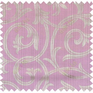 Pink brown beige colour elegant traditional design polycotton main curtain designs