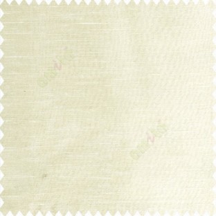 Pale yellow cream color horizontal thin lines with transparent polyester base fabric sheer curtain