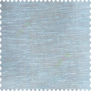 Sky blue cream color horizontal thin lines with transparent polyester base fabric sheer curtain