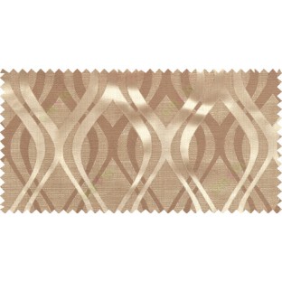 Brown grey color seamless traditional pattern polycotton main curtain designs