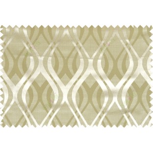 Green brown beige color seamless traditional pattern polycotton main curtain designs