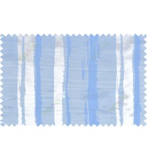 Blue grey color vertical stripes with thick texture fab polycotton main curtain designs