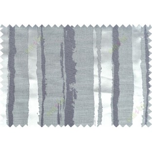 Black grey color vertical stripes with thick texture fab polycotton main curtain designs
