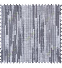 Black beige grey color vertical pencil stripes polycotton main curtain designs