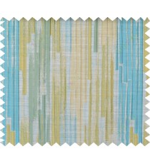 Aqua blue green beige color vertical pencil stripes polycotton main curtain designs
