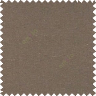 Dark brown color solid plain finished surface designless complete pattern free soft touch pure cotton curtain fabric