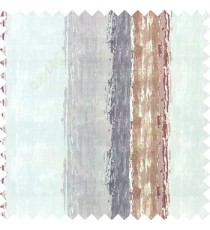 Grey brown grey color vertical colorful stripes textured straight colour painted watercolor print on pure cotton background curtain fabric