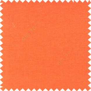Orange color solid plain finished surface designless complete pattern free soft touch pure cotton curtain fabric