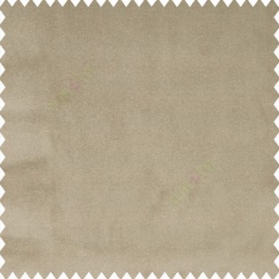 Light brown color complete plain surface velvet finished soft touch polyester base sofa fabric