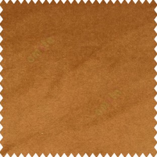 Golden brown color complete plain surface velvet finished soft touch polyester base sofa fabric