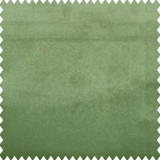 Green color complete plain surface velvet finished soft touch polyester base sofa fabric