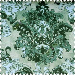 Green blue grey color traditional designs texture finished surface decorative patterns polyester base sofa fabric