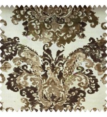 Brown green beige color traditional designs texture finished surface decorative patterns polyester base sofa fabric