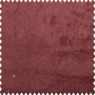 Maroon color complete plain surface velvet finished soft touch polyester base sofa fabric