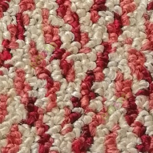 Red cream orange color texture finished surface soft feel heavy duty material for residential with commercial purpose floor carpet