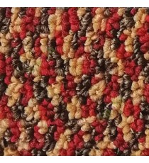 Red brown gold color texture finished surface soft feel heavy duty material for residential with commercial purpose random pattern floor carpet