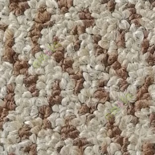 Brown cream color texture finished surface soft feel heavy duty material for residential with commercial purpose random pattern floor carpet