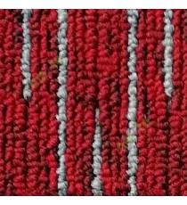 Red grey color texture finished surface soft feel heavy duty material for residential with vertical lines floor carpet