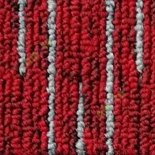 Red grey color texture finished surface soft feel heavy duty material for residential with vertical lines floor carpet