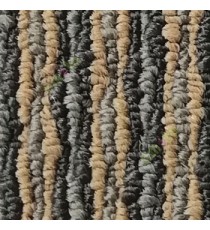 Brown grey color texture finished surface soft feel heavy duty material for residential with vertical lines floor carpet