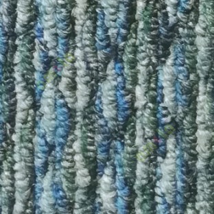 Blue green grey color texture finished surface soft feel heavy duty material for residential with vertical lines floor carpet
