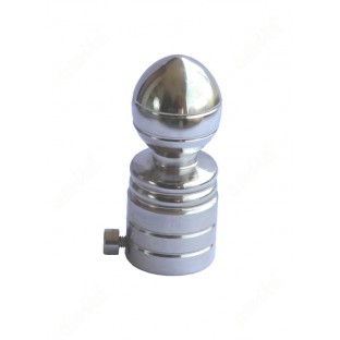 Cylindrical heavy metal with oval shape with ss finial
