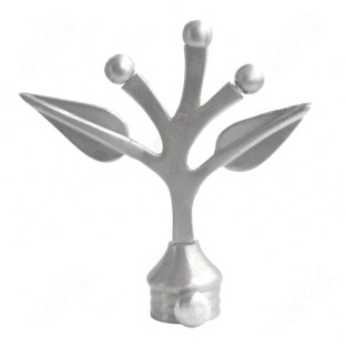 Traditional leaf design ss finial