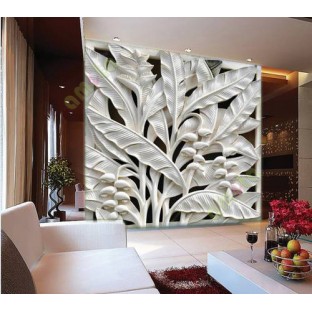 3d white banana tree wall mural