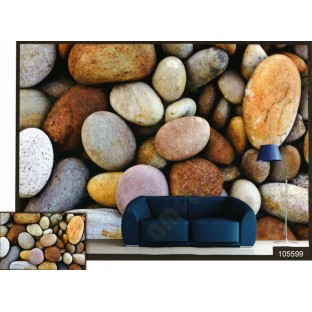 3d fine river stone collection wall mural