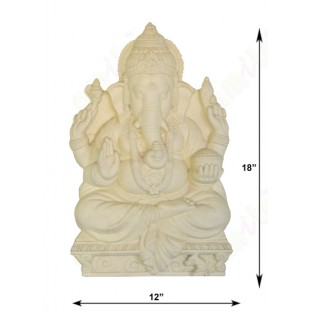 Mud colour radha krishna couple with floral jhula