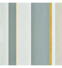 Gold blue white vertical stripes home décor wallpaper